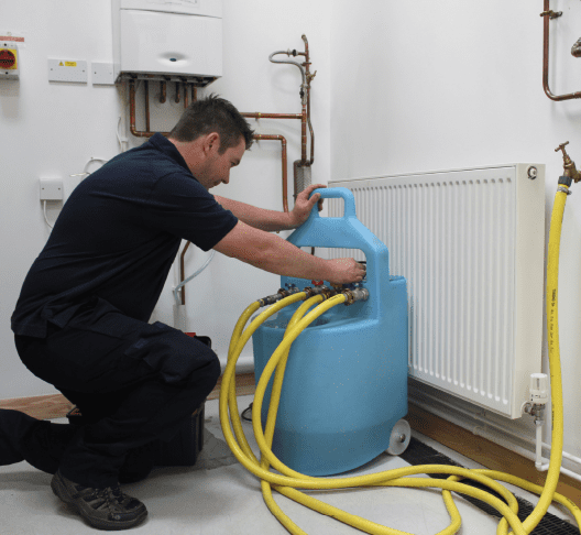 power -flushing-central- heating